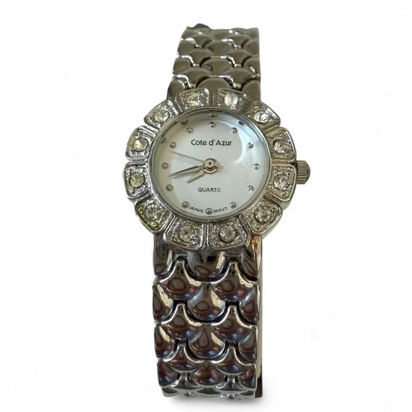 Cote d' Azur 3-Piece Silver Jewelry Set Watch, Necklace & Ring NEW - Picture 4 of 12